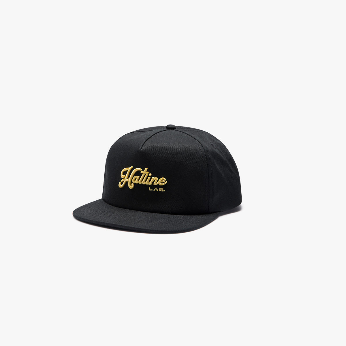 SIGNATURE LOGO - 5-PANEL UNSTRUCTURED SNAPBACK - BLACK