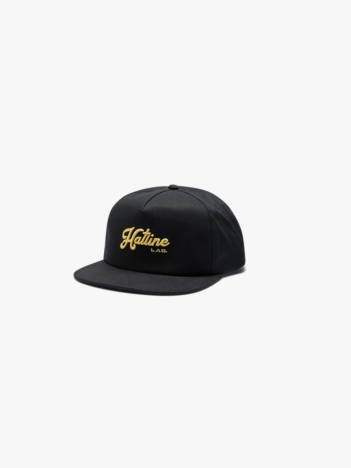 SIGNATURE LOGO - 5-PANEL UNSTRUCTURED SNAPBACK - BLACK