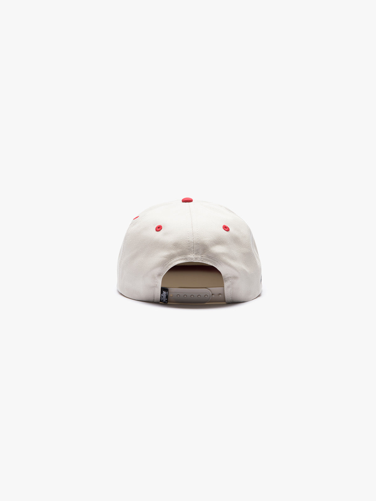 SOCIETY - 6-PANEL UNSTRUCTURED SNAPBACK - CREAM/RED