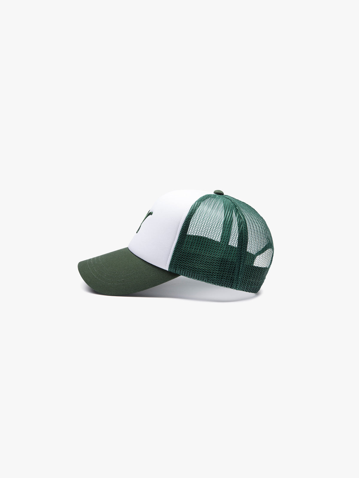 HERITAGE LOGO - TRUCKER CAP FOAM - WHITE/GREEN