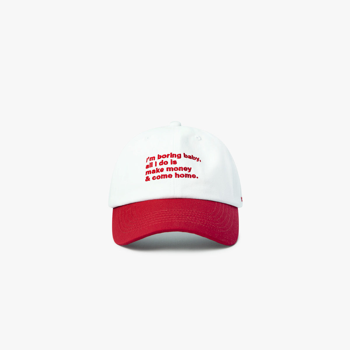 BORING - DAD CAP - WHITE/RED