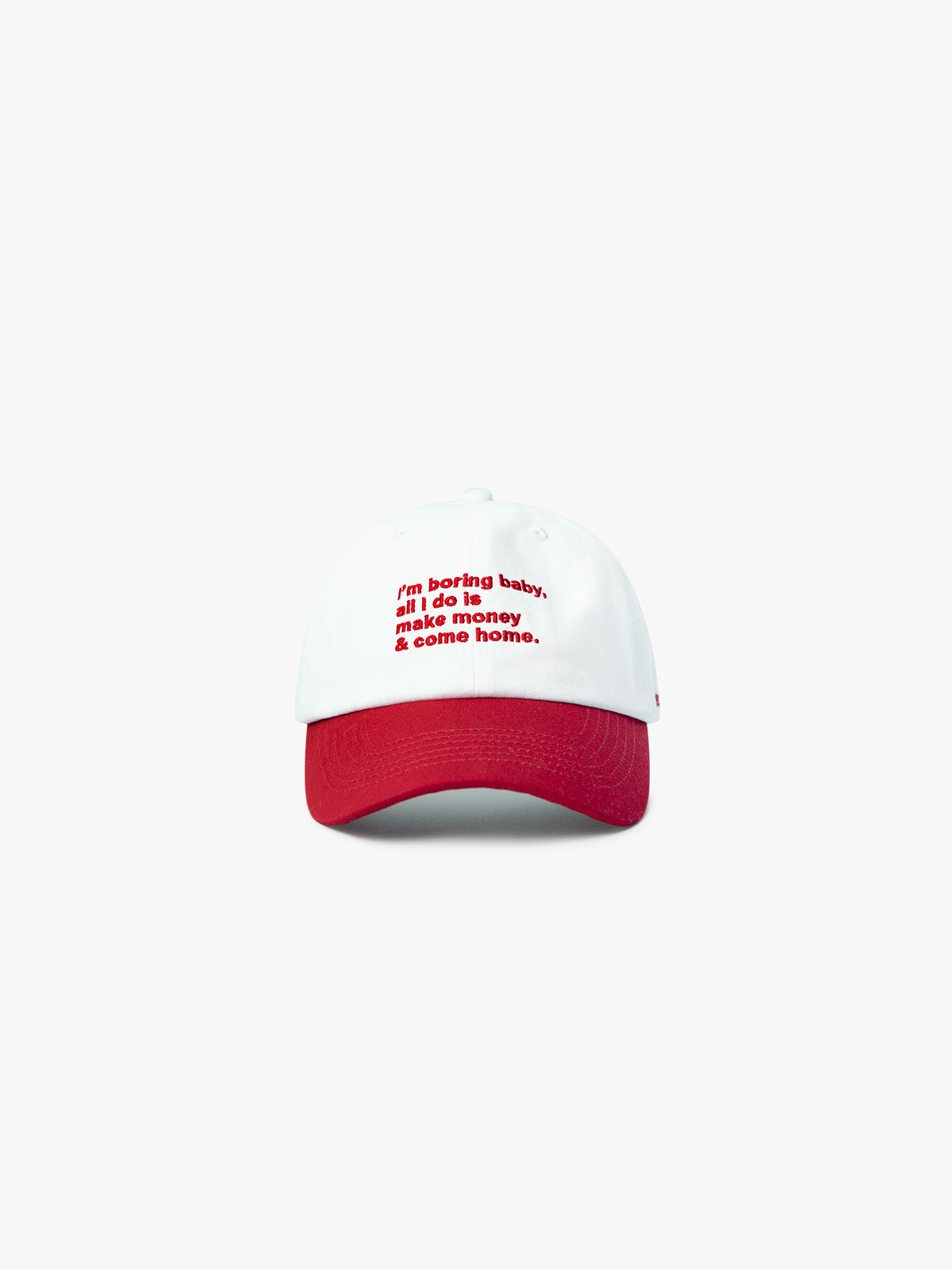 BORING - DAD CAP - WHITE/RED