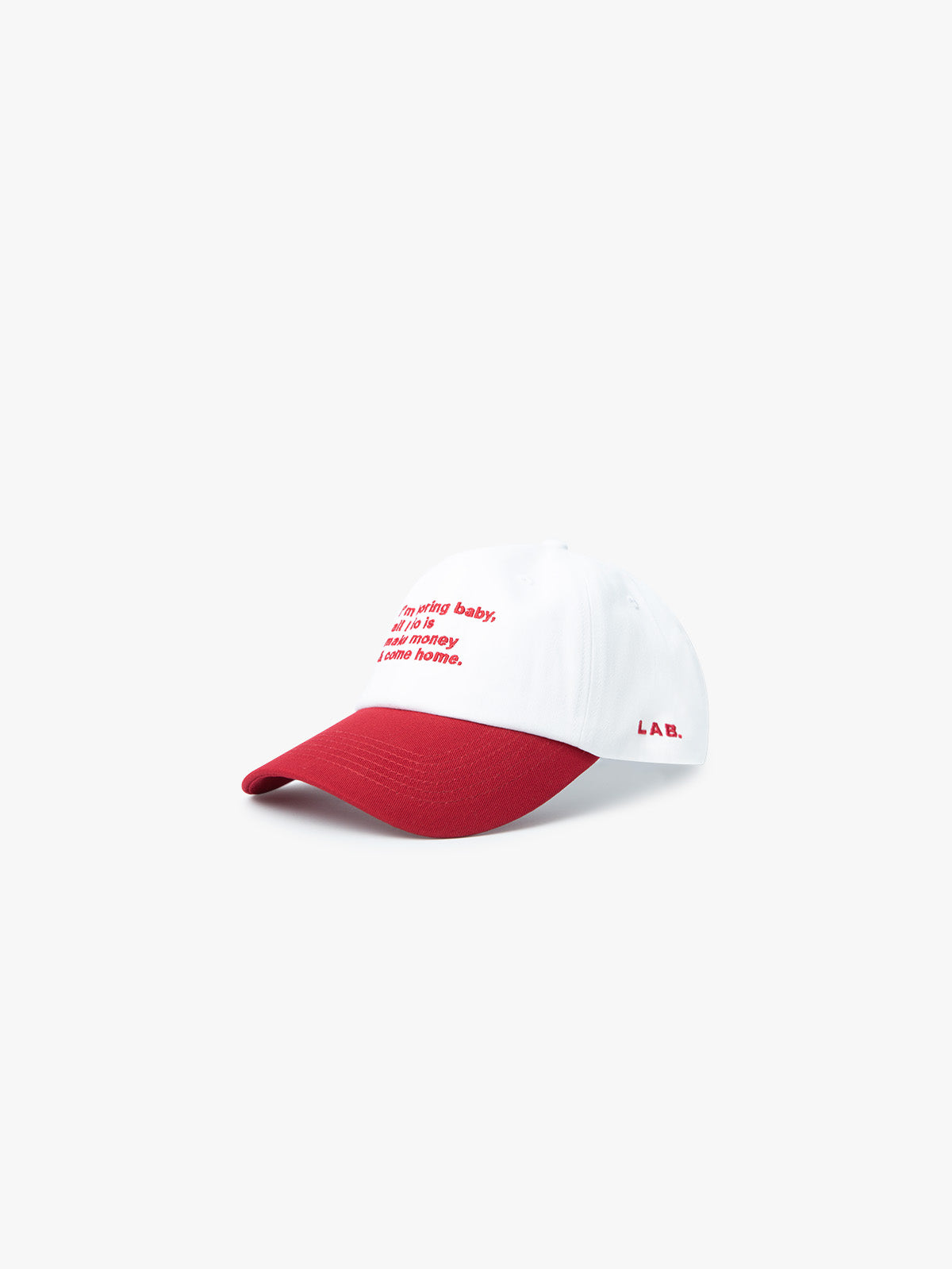 BORING - DAD CAP - WHITE/RED
