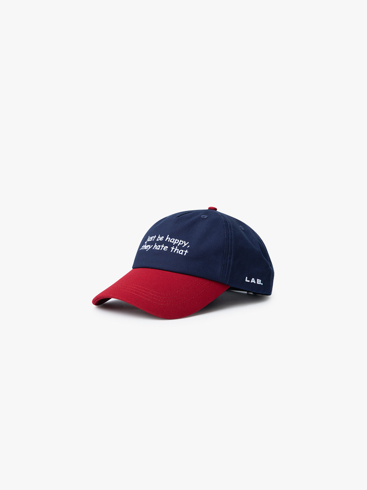 HAPPY - BASE CAP - NAVY/RED