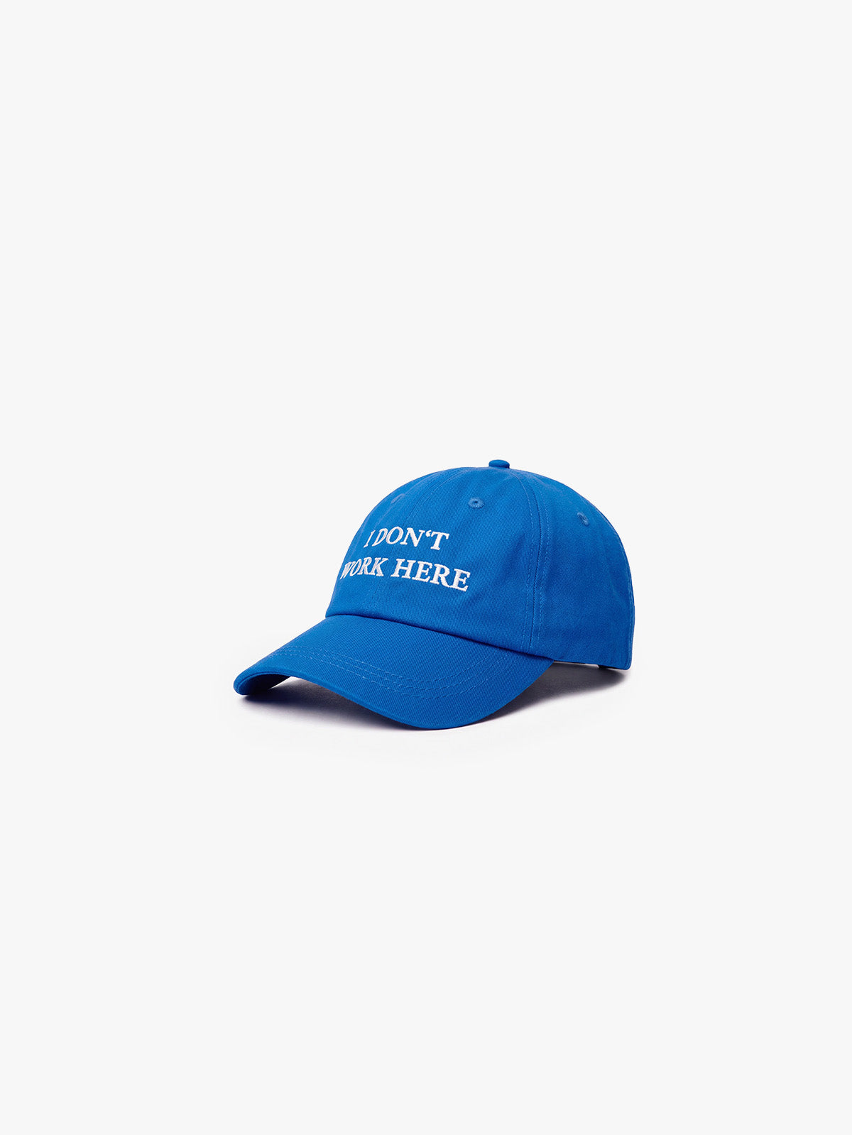 I DONT WORK HERE - DAD CAP - BLUE