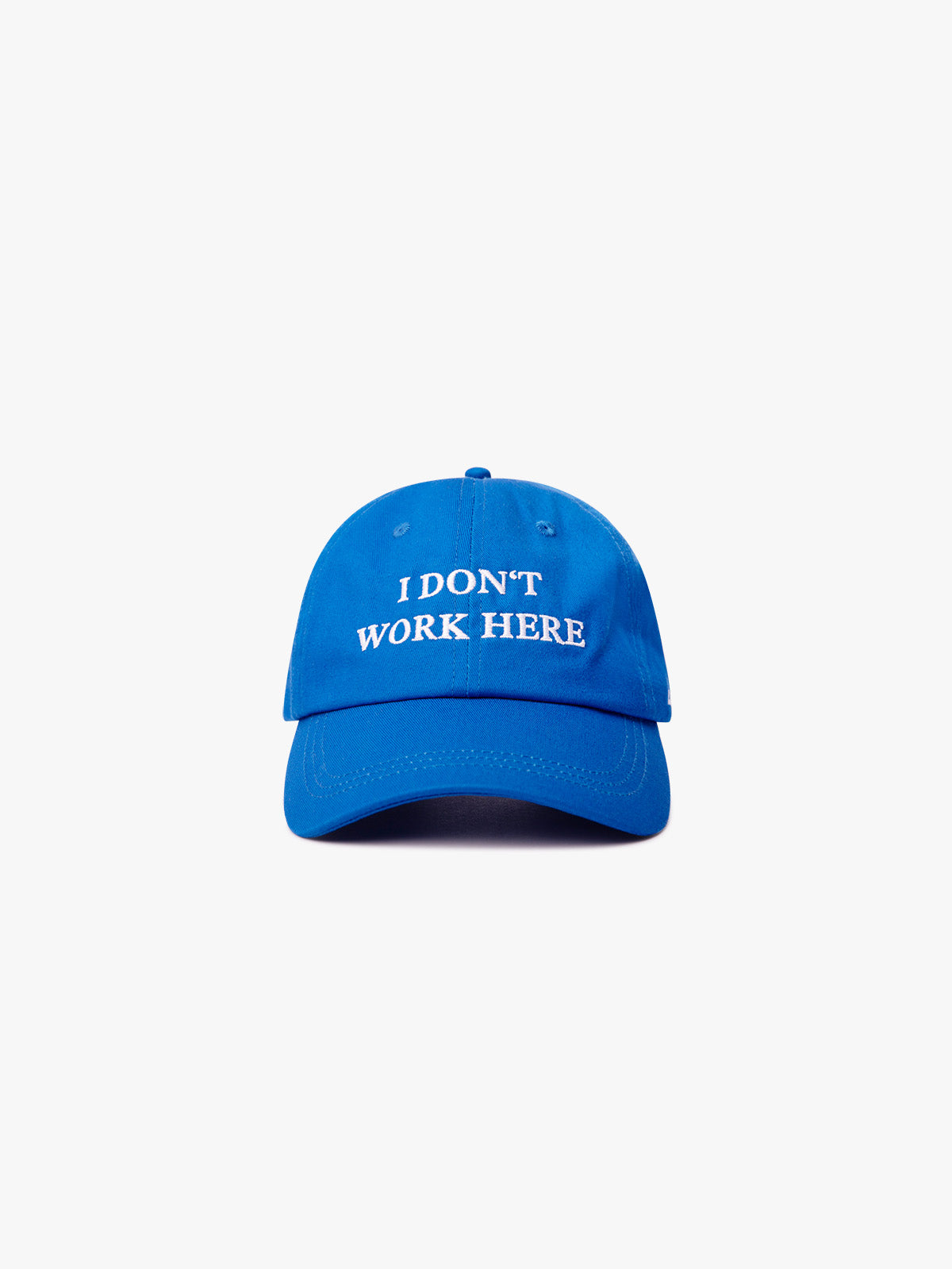 I DONT WORK HERE - DAD CAP - BLUE