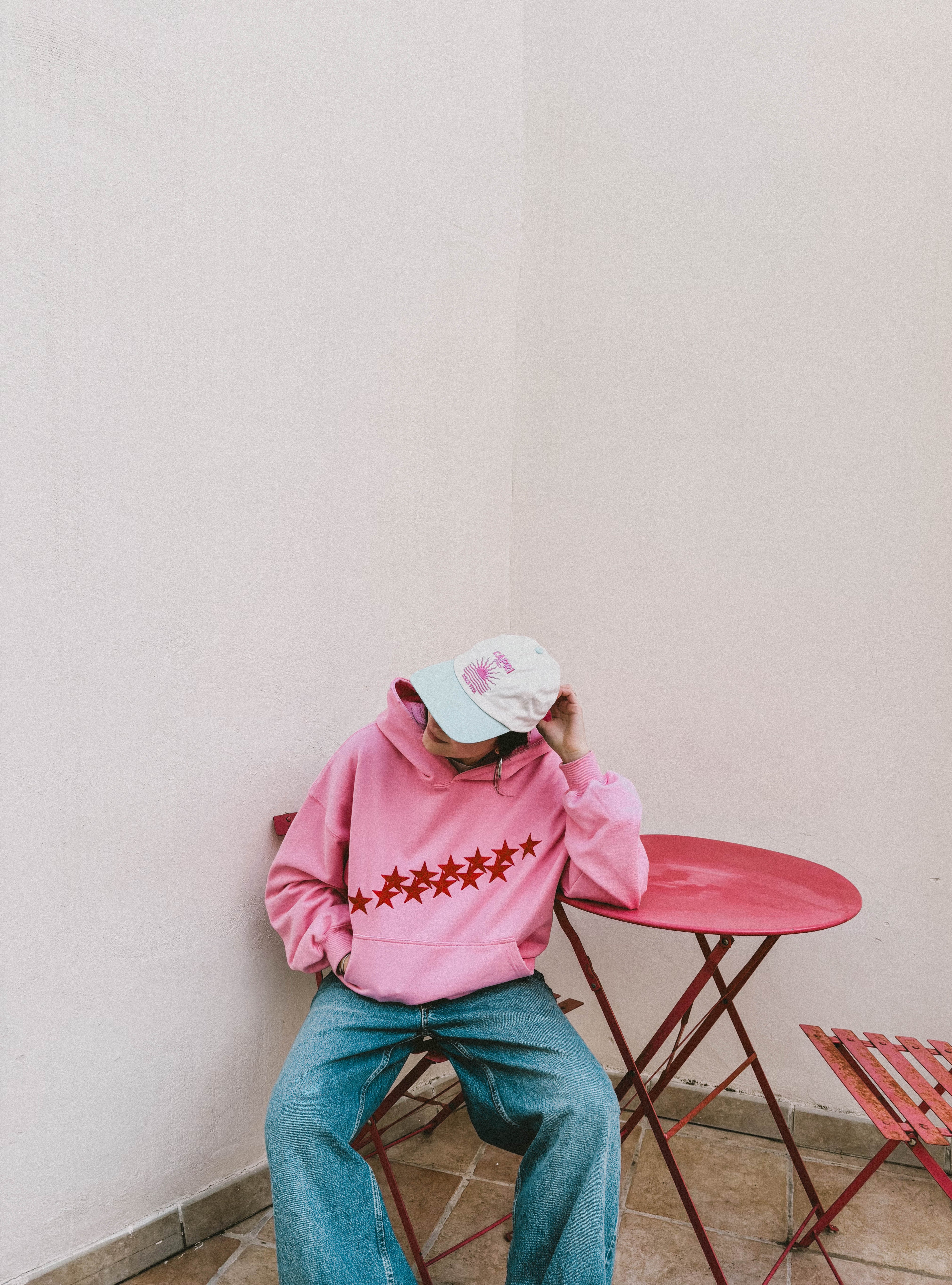 DOLCE VITA - DAD CAP - BEIGE/BRIGHT BLUE